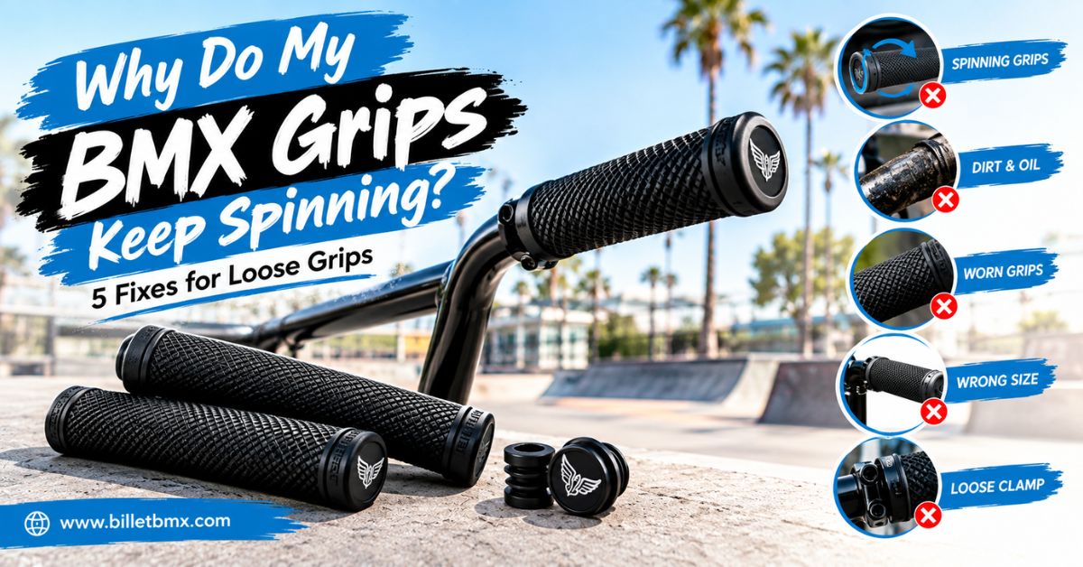 BMX grip spinning: symptoms, causes, and fixes