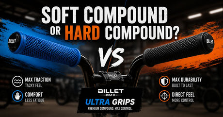 soft and hard compound grips - billet bmx 