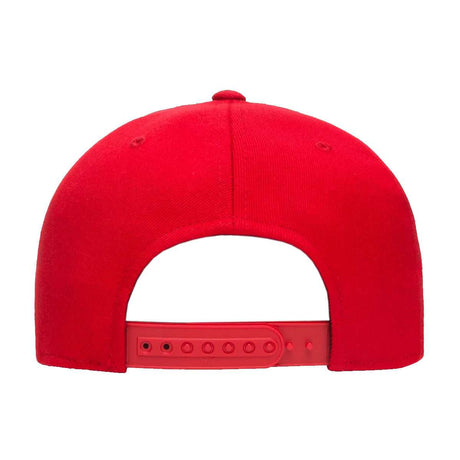 BILLET BMX SHIELD LOGO PREMIUM WOOL SNAPBACK HAT RED BIL110F-1-RED-WHT