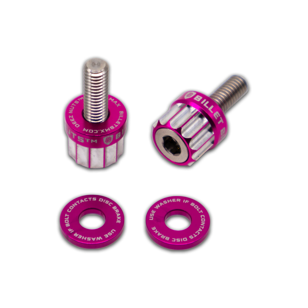 BILLET BMX Deez Nuts 12 Point Brake Bolts for V-Brakes and Disc Brakes (2 Pack)