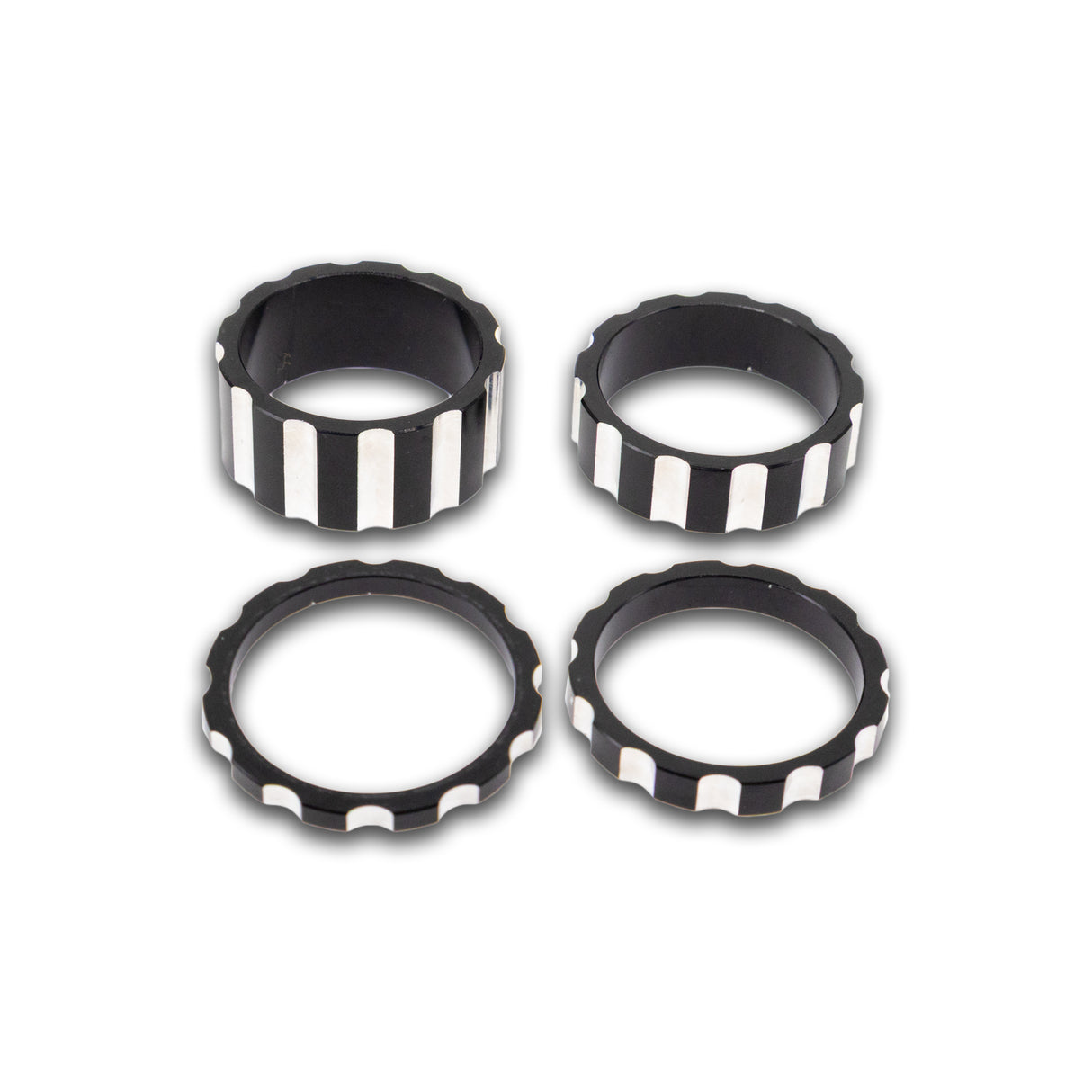BILLET BMX DEEZ NUTS 12 POINT HEADSET SPACER SET 1-1/8"