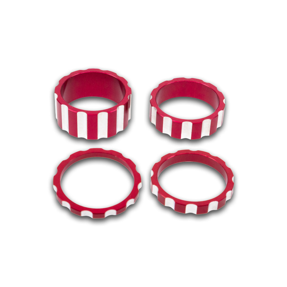 BILLET BMX DEEZ NUTS 12 POINT HEADSET SPACER SET 1-1/8"