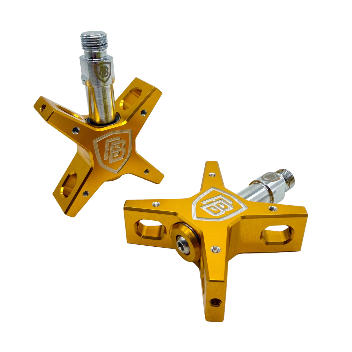 BILLET BMX PRO SERIES ROUND PEDAL CENTER SET GEN 2