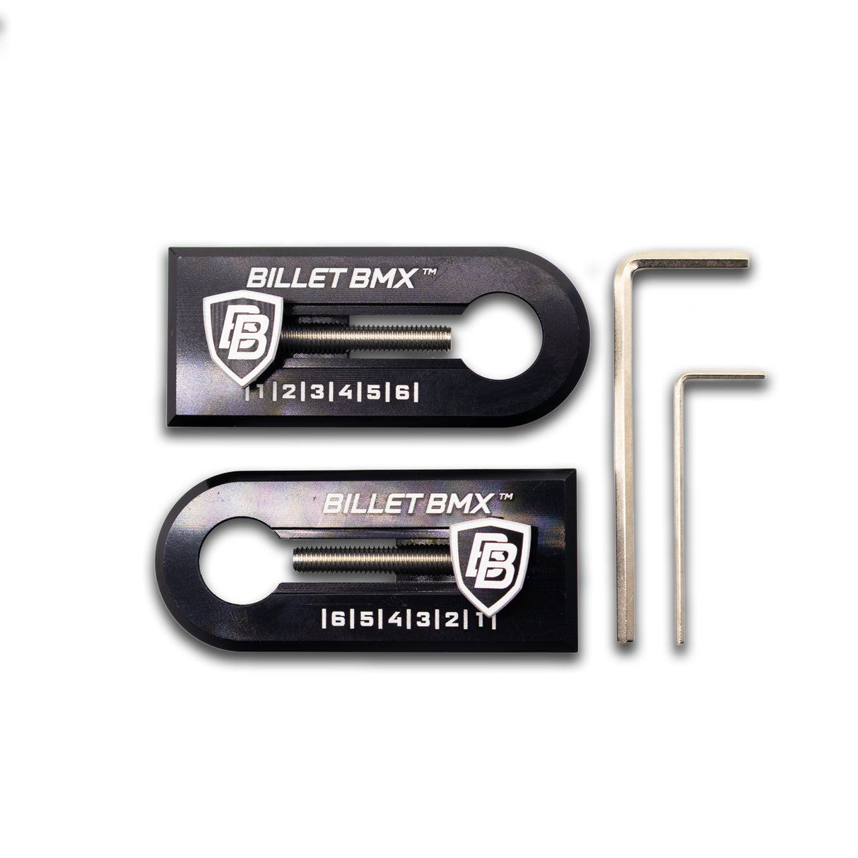 BILLET BMX Chain Tensioners 14mm Axle Pair for GT, Throne and ZOOZ Bikes (2-PACK)