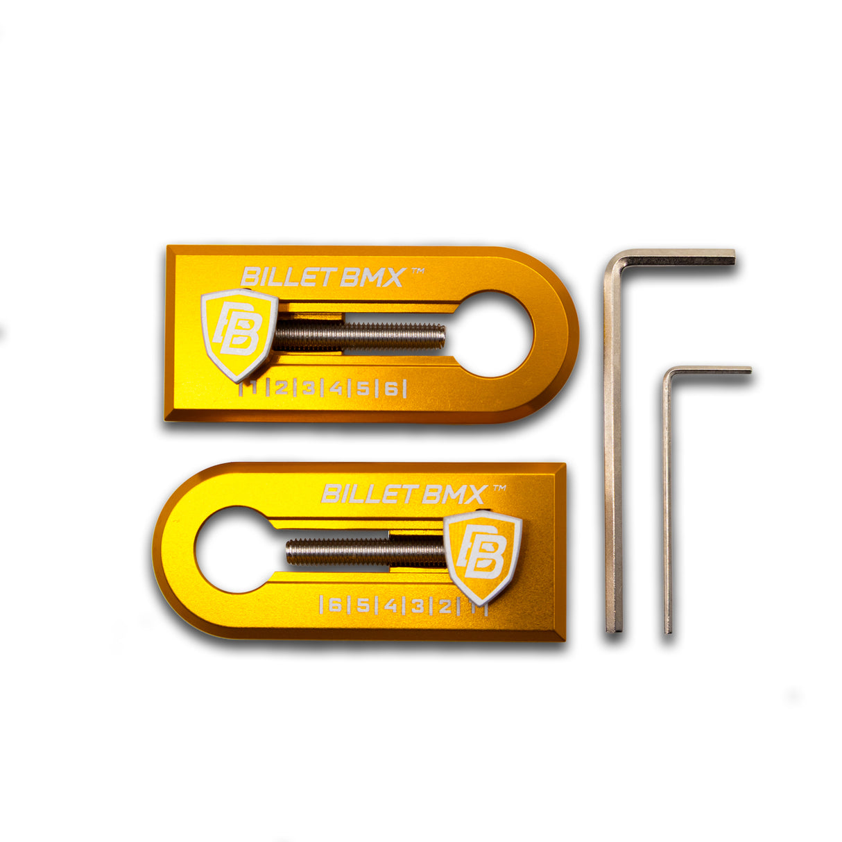 BILLET BMX Chain Tensioners 14mm Axle Pair for GT, Throne and ZOOZ Bikes (2-PACK)