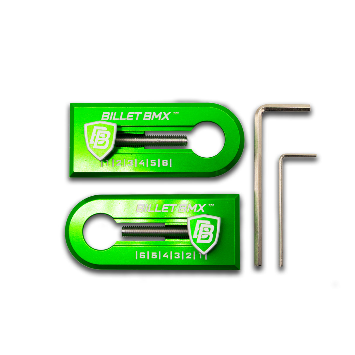 BILLET BMX Chain Tensioners 14mm Axle Pair for GT, Throne and ZOOZ Bikes (2-PACK)