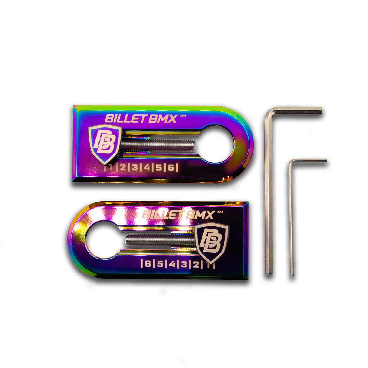 BILLET BMX Chain Tensioners 14mm Axle Pair for GT, Throne and ZOOZ Bikes (2-PACK)