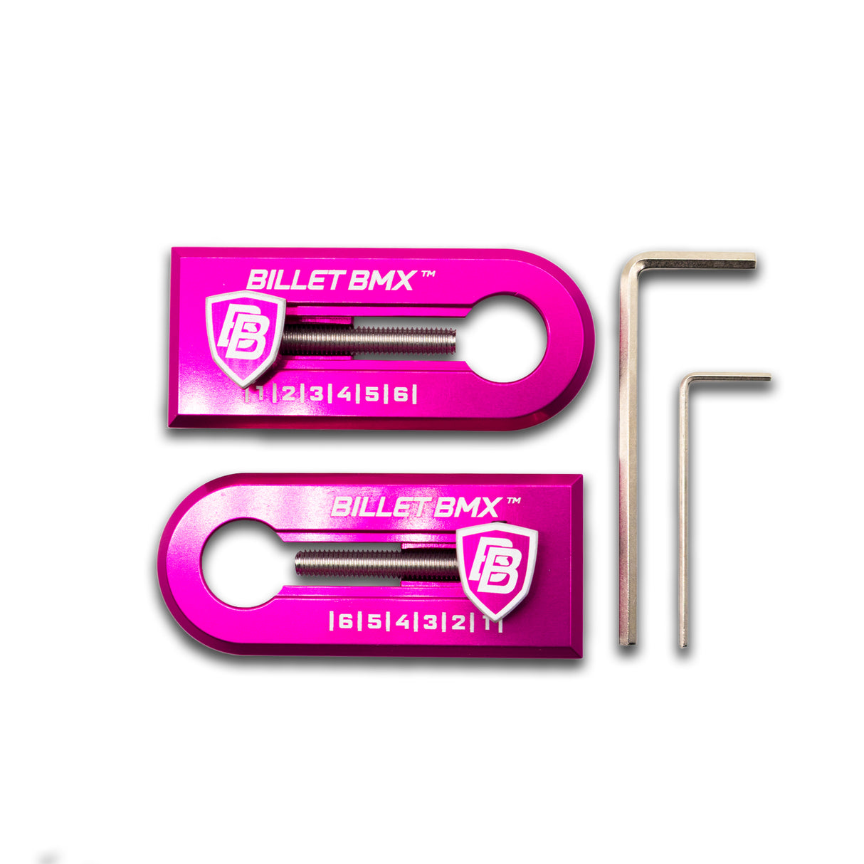 BILLET BMX Chain Tensioners 14mm Axle Pair for GT, Throne and ZOOZ Bikes (2-PACK)