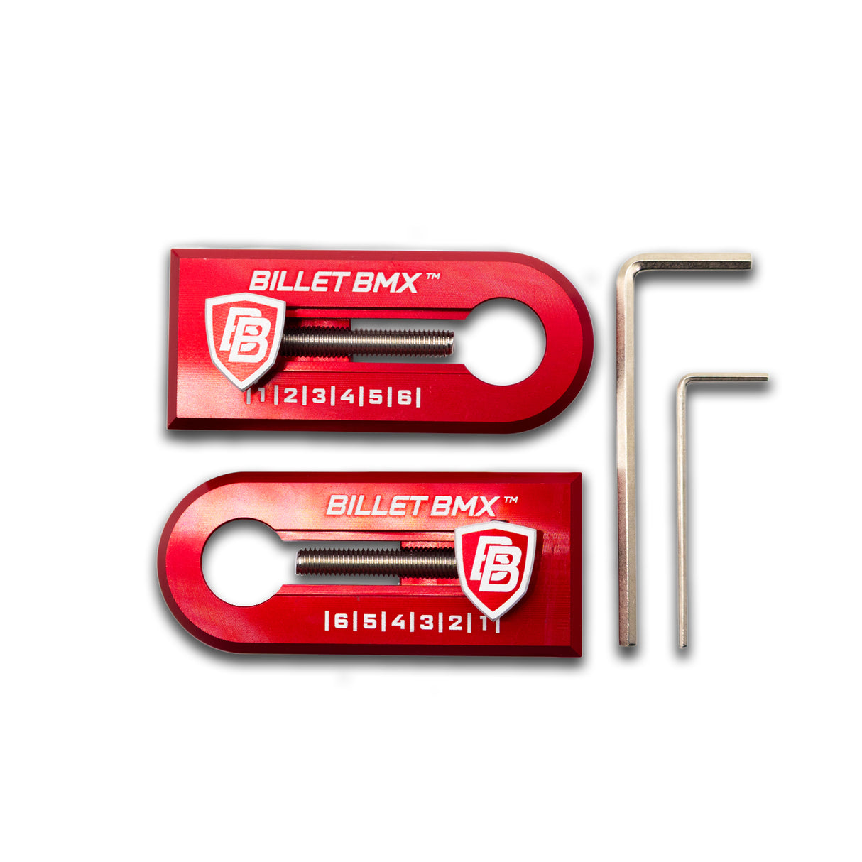 BILLET BMX Chain Tensioners 14mm Axle Pair for GT, Throne and ZOOZ Bikes (2-PACK)