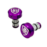 BILLET BMX SHIELD LOGO HIDDEN BOLT HANDLEBAR ENDS