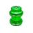 A bright green anodized aluminum bicycle headset component with white printed text reading 'BILLET' and 'BILLET BMX THREADLESS', shown on a clean white background.
