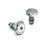 BILLET BMX RETRO NUTS 6 POINT HANDLE BAR ENDS HANDLE BAR ENDS BIL-BARENDS-RETRONUT-RED