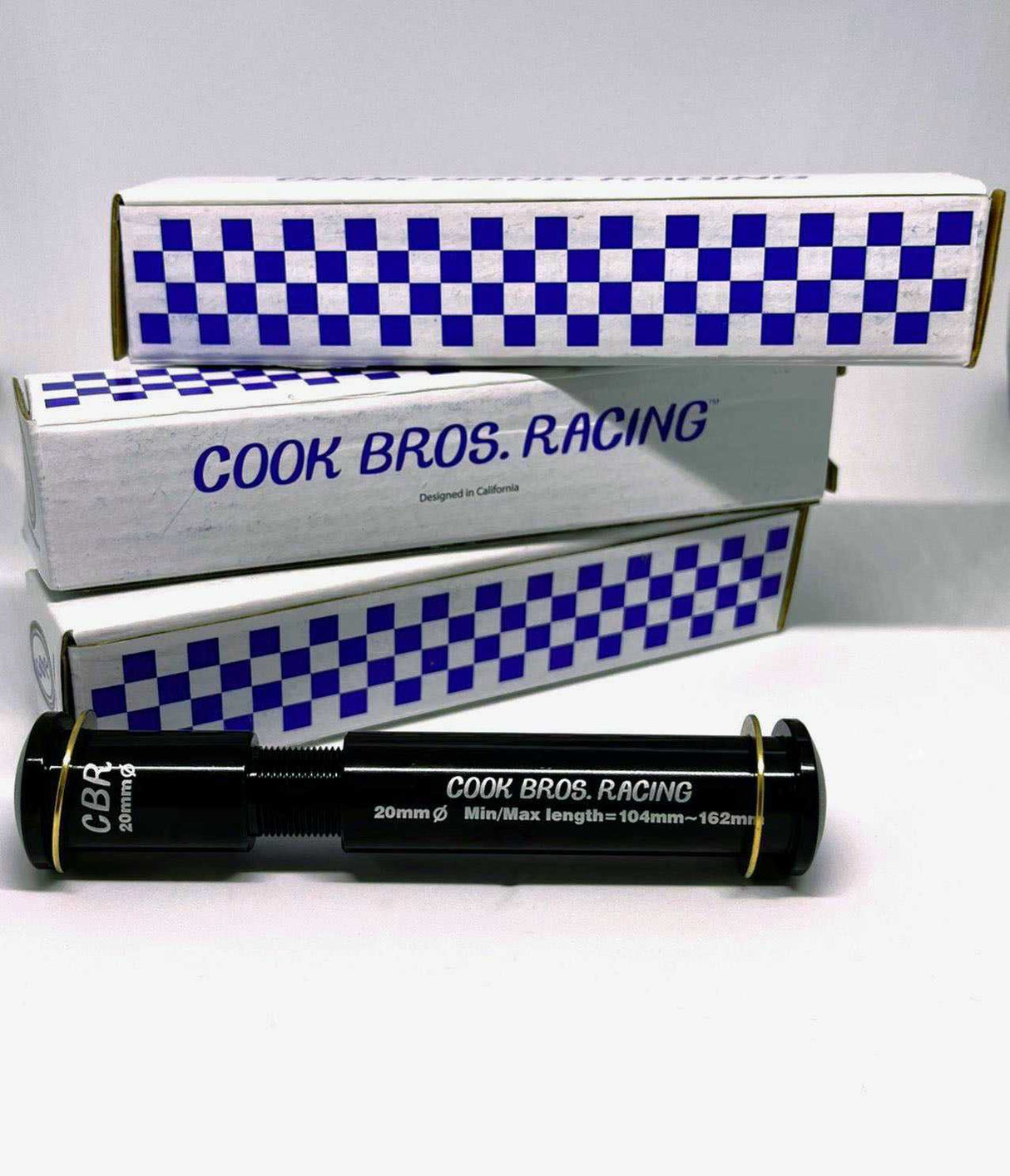 Cook Bros Racing 20mm Adjustable Axle Wheel Parts CB-AX20GSTWA-BK