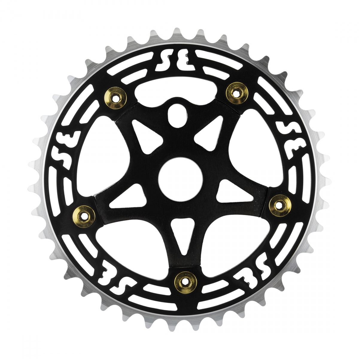 SE BIKES ONE PIECE ALLOY CHAINRING & SPIDER