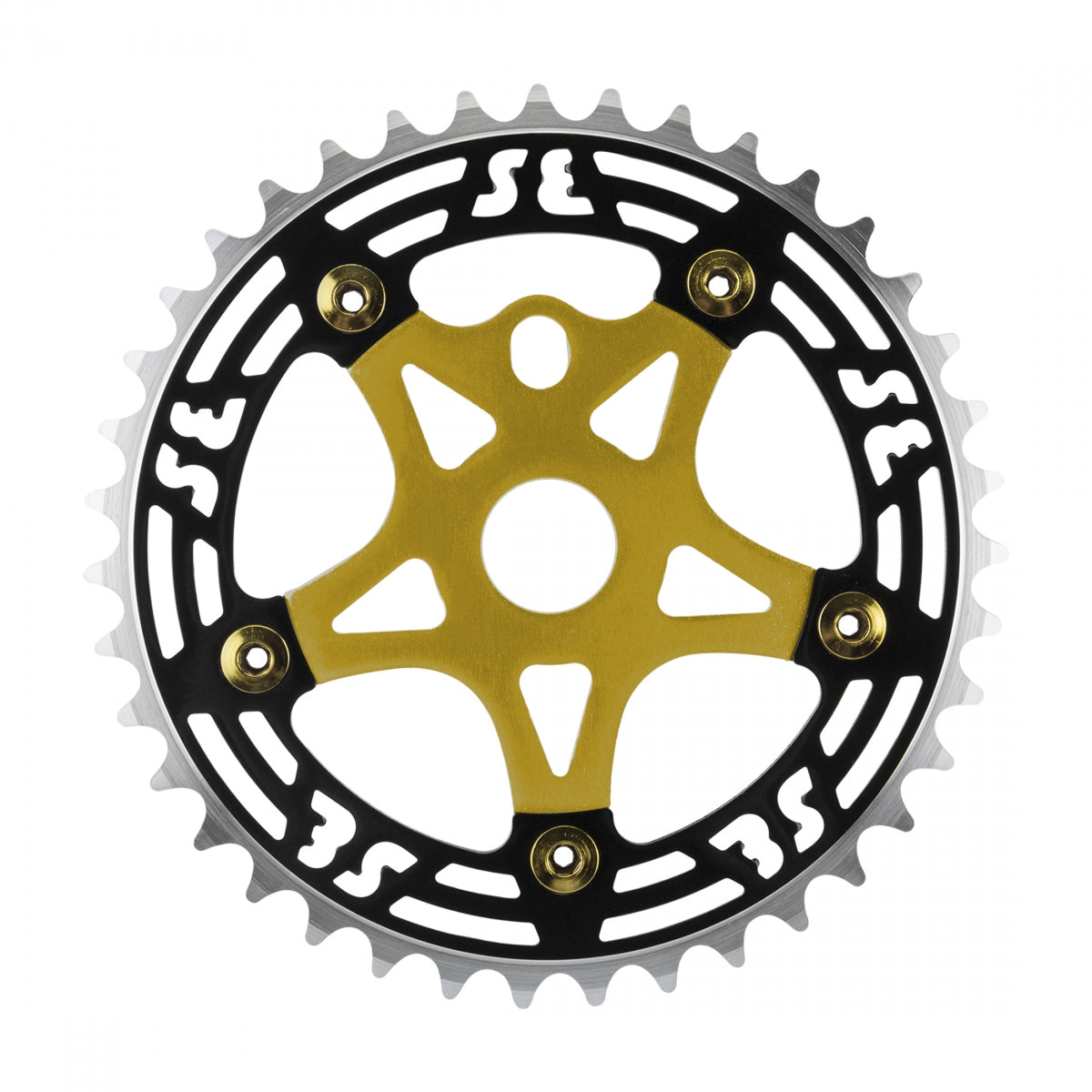 SE BIKES ONE PIECE ALLOY CHAINRING & SPIDER