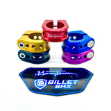 GARY TURNER X BILLET BMX HOLEY SEAT POST CLAMP 31.8mm (30mm w/ Shim) SEAT POST CLAMP BIL-SCLAMP-GARYTURNERHOLEY-318/30-RED