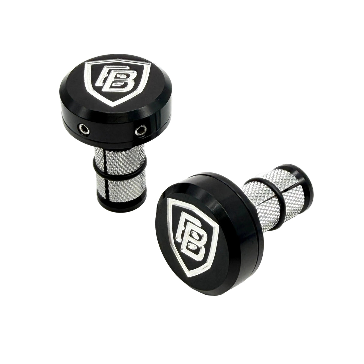 BILLET BMX SHIELD LOGO HIDDEN BOLT HANDLEBAR ENDS