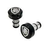 BILLET BMX SHIELD LOGO HIDDEN BOLT HANDLEBAR ENDS