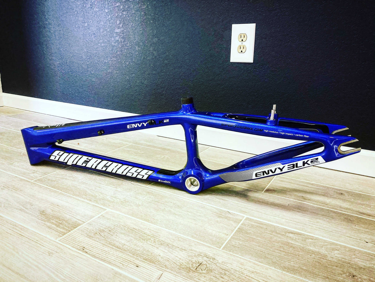 Supercross BMX | ENVY BLK 2 - Carbon Fiber BMX Race Frame Frames EB2-JNR-GCS
