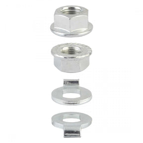 SUNLITE eBIKE AXLE NUT AND NON TURN WASHER - 14X1.5mm AXLE NUTS 372259