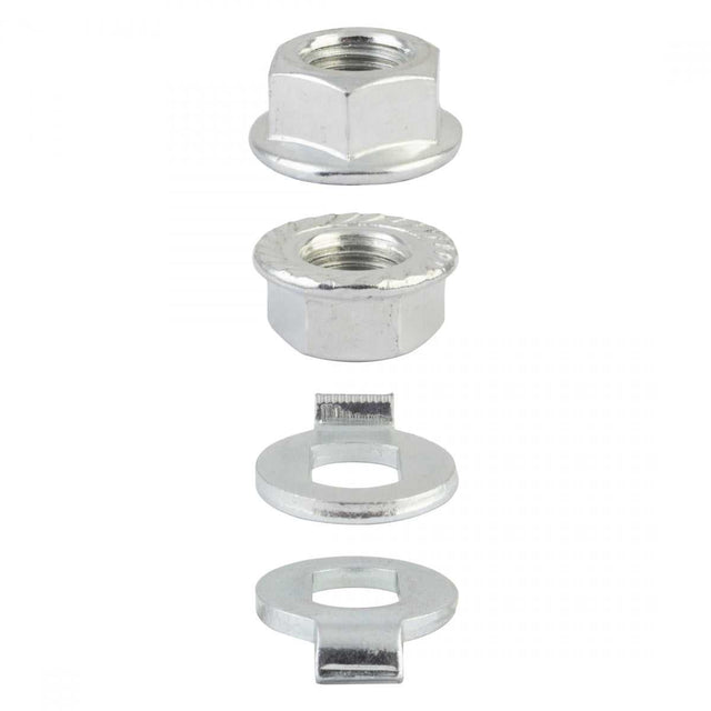 SUNLITE eBIKE AXLE NUT AND NON TURN WASHER - 14X1.5mm AXLE NUTS 372259