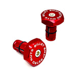 BILLET BMX RETRO NUTS 6 POINT HANDLE BAR ENDS HANDLE BAR ENDS BIL-BARENDS-RETRONUT-RED