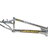Supercross BMX | AMX250 - 35 Year Anniversary BMX Race Frame - The Six Bar Frames SX-35A-XXL