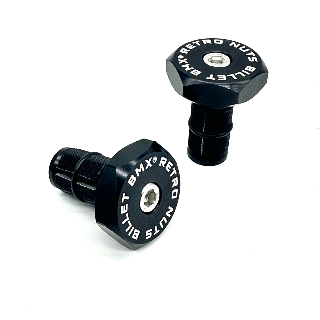 BILLET BMX RETRO NUTS 6 POINT HANDLEBAR ENDS