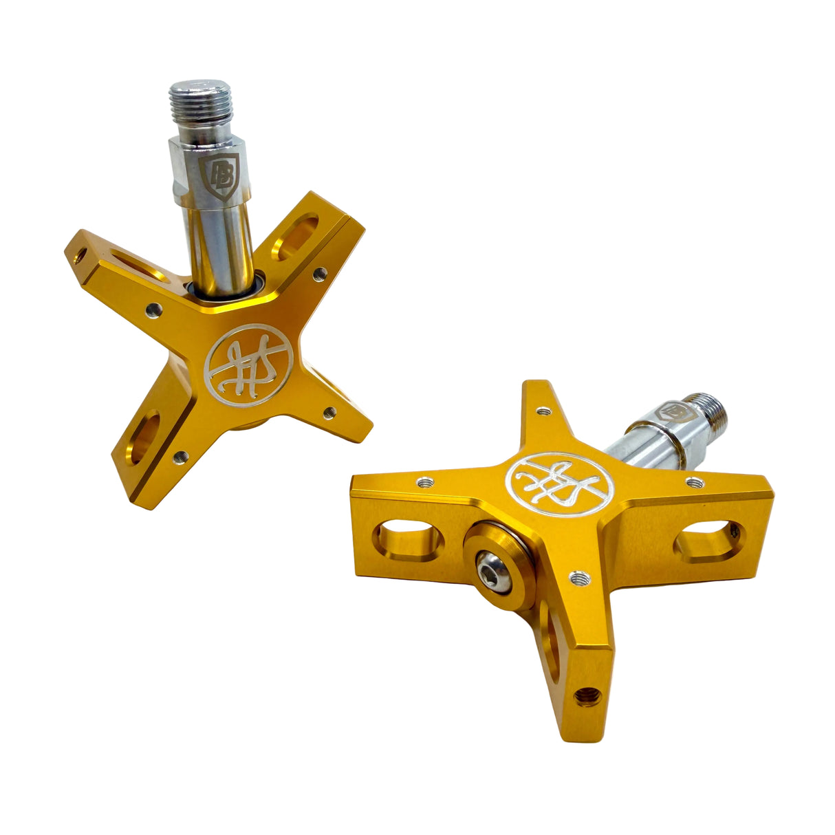 GARY TURNER GT X BILLET BMX ROUND PEDAL CENTER SET GEN 2