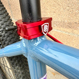 BILLET BMX™ SHIELD SEAT POST CLAMP 31.8mm SEAT POST CLAMP BIL-SCLAMP-SHIELD-318/30-RED