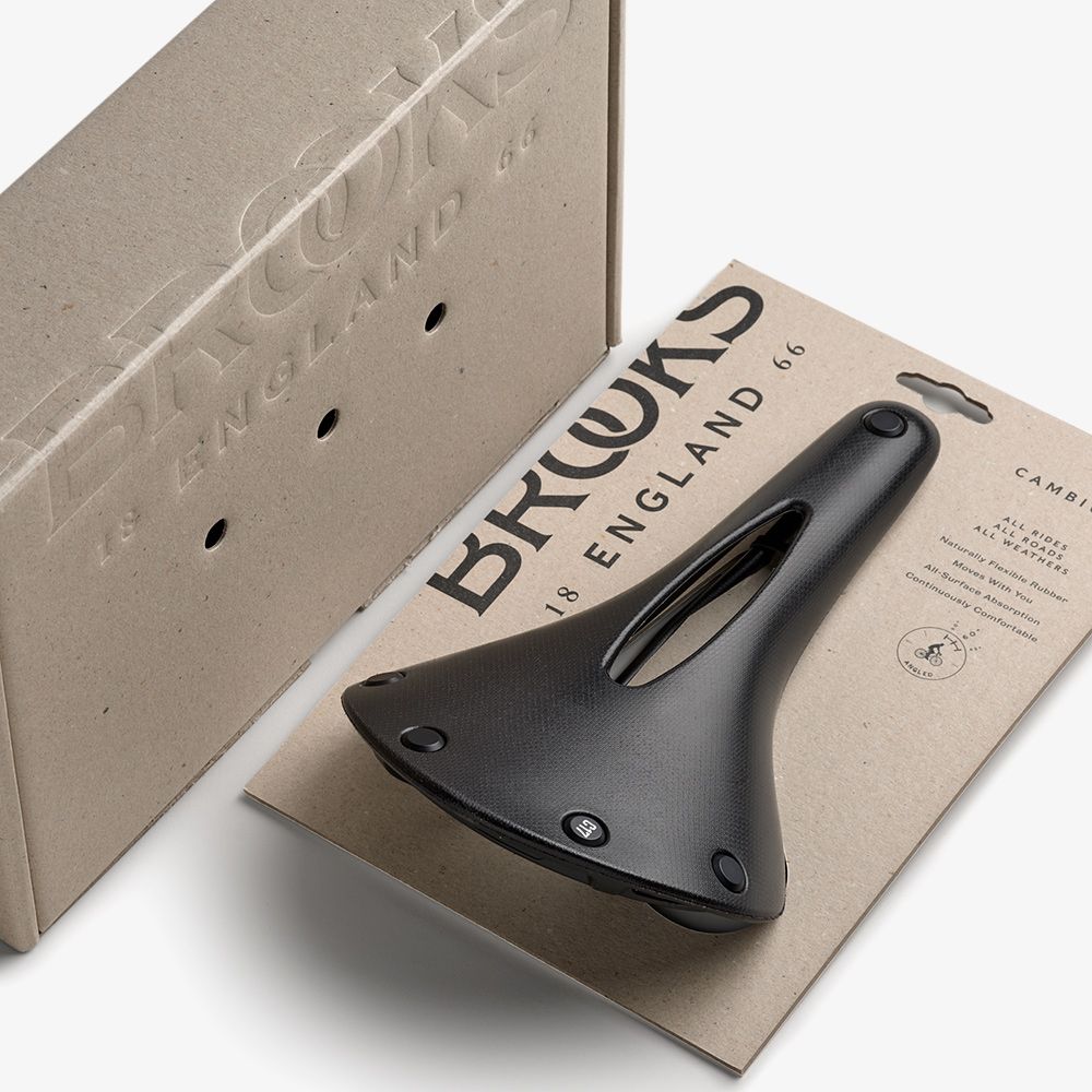 BROOKS C17 CARVED SADDLE RAILED BICYCLE SEAT