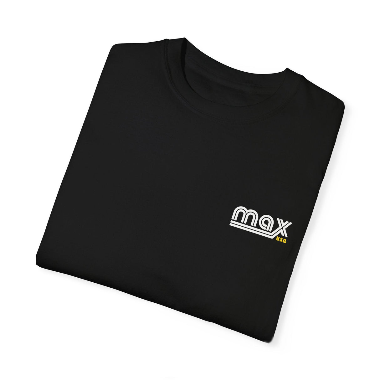 MAX Racing Factory T-Shirt | Black and Yellow Print T-Shirt 26906909169244412844