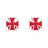 TRIK TOPZ IRON-CROSS VALVE STEM CAP VALVE CAP 94668