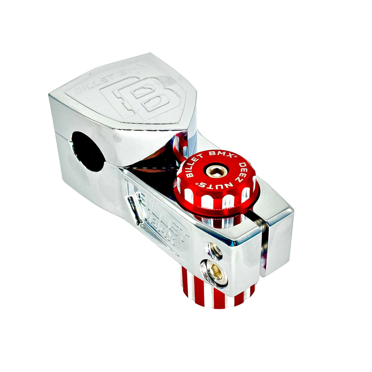 BILLET BMX DEEZ NUTS 12 POINT STEM CAP STEM CAP BIL-STEMCAP-DZNUT-RED