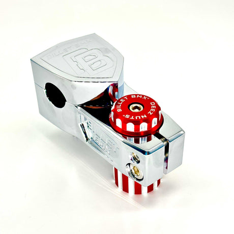 BILLET BMX DEEZ NUTS 12 POINT STEM CAP STEM CAP BIL-STEMCAP-DZNUT-RED