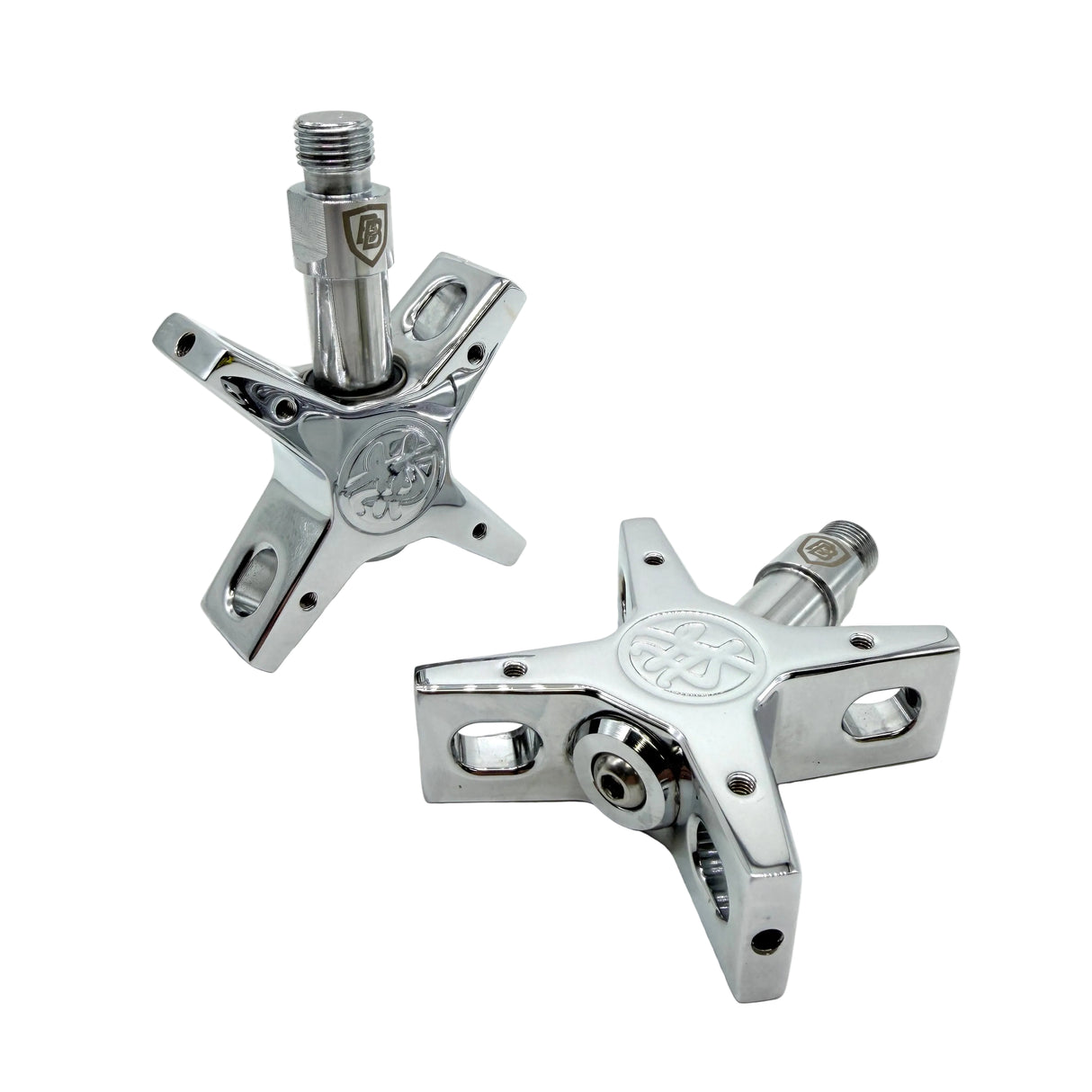 GARY TURNER GT X BILLET BMX ROUND PEDAL CENTER SET GEN 2
