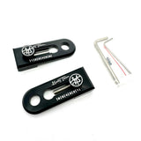 GARY TURNER X BILLET BMX CHAIN TENSIONERS 3/8" 10mm AXLE PAIR CHAIN TENSIONERS BIL-TENSIONER-GARYTURNER-38-RED