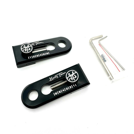 GARY TURNER X BILLET BMX CHAIN TENSIONERS 3/8" 10mm AXLE PAIR CHAIN TENSIONERS BIL-TENSIONER-GARYTURNER-38-RED