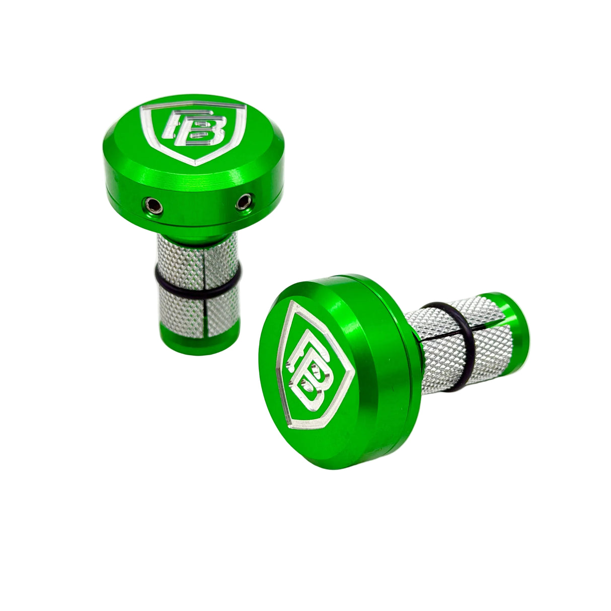 BILLET BMX SHIELD LOGO HIDDEN BOLT HANDLEBAR ENDS