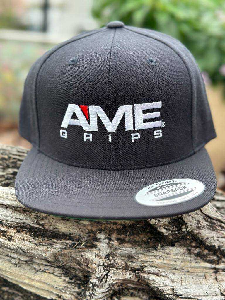 AME BALLCAPS - FLAT BILL HATS AMEDARKGREY