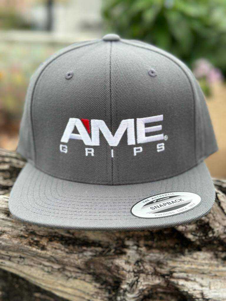 AME BALLCAPS - FLAT BILL HATS AMEDARKGREY