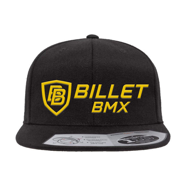 BILLET BMX CLASSIC LOGO PREMIUM WOOL SNAPBACK HAT GOLD