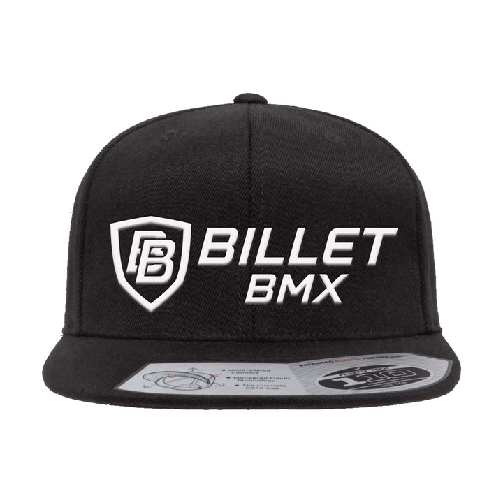 BILLET BMX CLASSIC LOGO PREMIUM WOOL SNAPBACK HAT BLACK