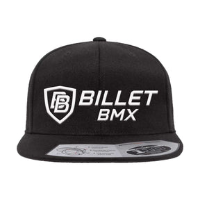 BILLET BMX CLASSIC LOGO PREMIUM WOOL SNAPBACK HAT BLACK BIL110F-2-BLK-WHT