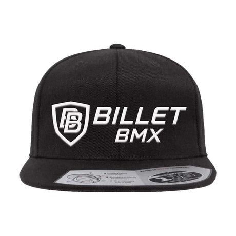 BILLET BMX CLASSIC LOGO PREMIUM WOOL SNAPBACK HAT BLACK BIL110F-2-BLK-WHT