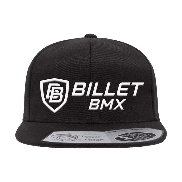 BILLET BMX CLASSIC LOGO PREMIUM WOOL SNAPBACK HAT BLACK BIL110F-2-BLK-WHT