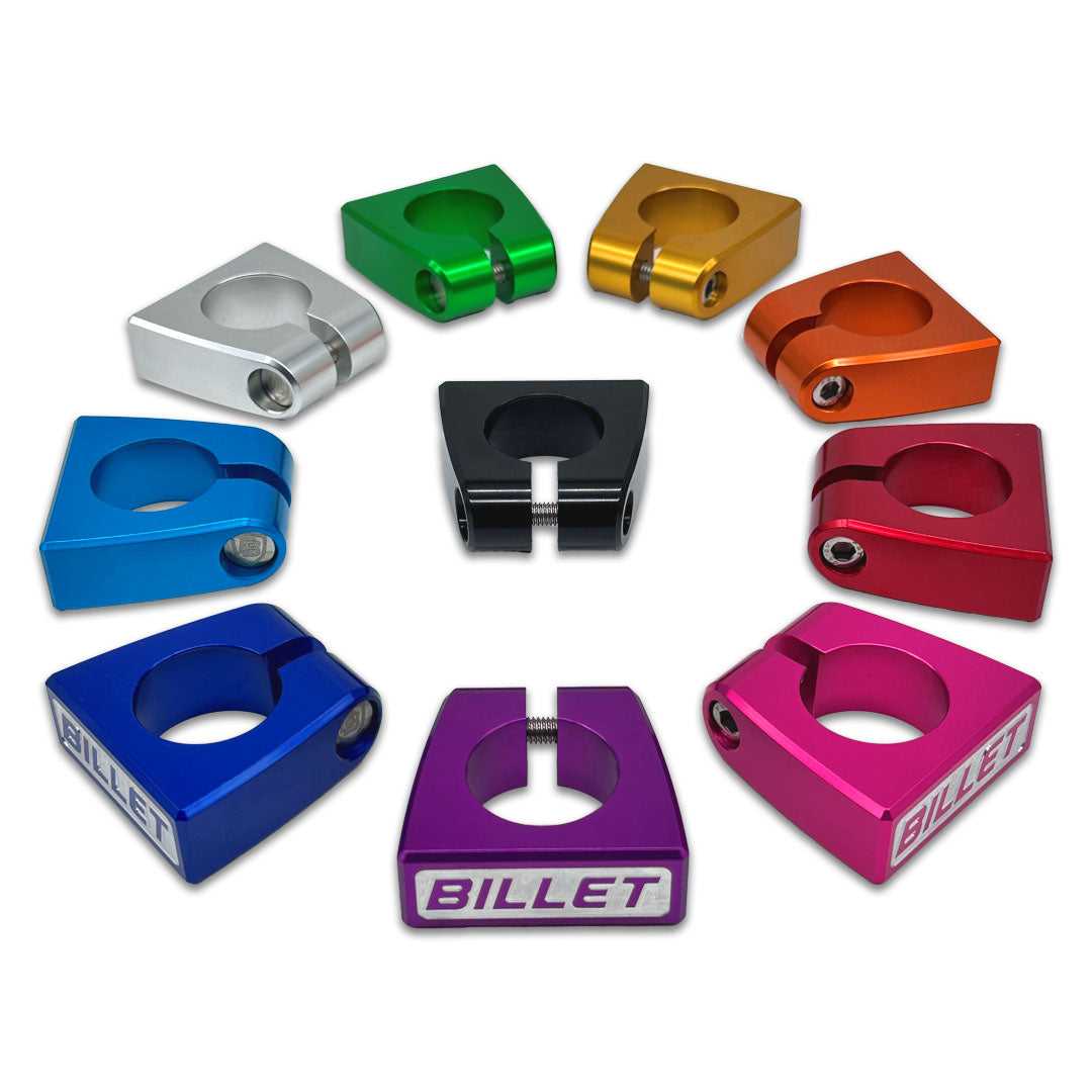 BILLET BMX BILLET HD SEAT POST CLAMP 31.8mm (30mm w/ Shim) SEAT POST CLAMP BIL-SCLAMP-BILLETHD-318/30-RED
