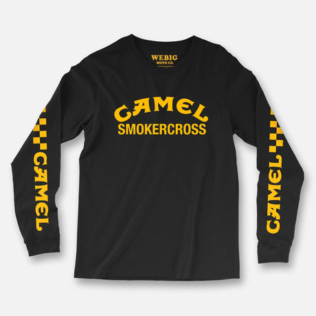 CAMEL SMOKERCROSS LONG SLEEVE TEE BLACK T-Shirts WCA7844S