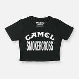 WOMEN'S CAMEL RACE CROP TEE CROP TOPS WWO11838S