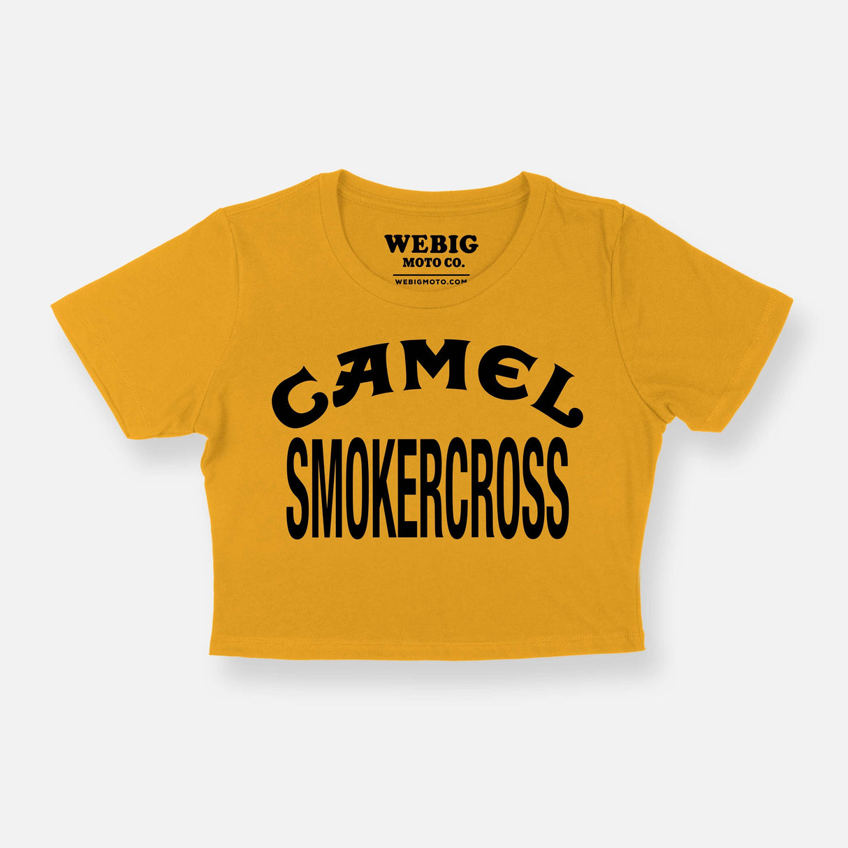 WOMEN'S CAMEL RACE CROP TEE CROP TOPS WWO11838S